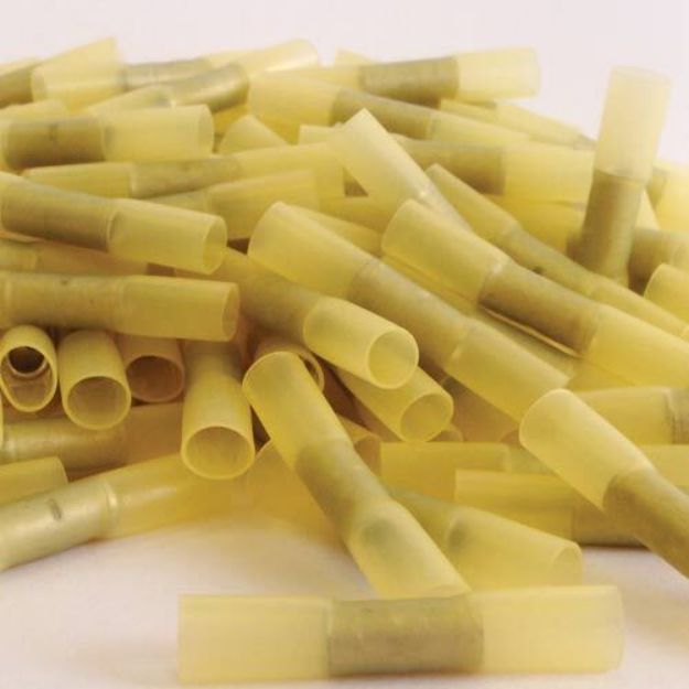 Picture of Yellow Insulated Heatshrink Wire Joiner | Large